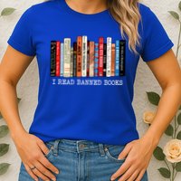 I Read Banned Books Week Librarian Freadom Reader Nerd Gift Womens T-Shirt