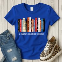 I Read Banned Books Week Librarian Freadom Reader Nerd Gift Womens T-Shirt