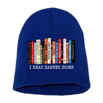 I Read Banned Books Week Librarian Freadom Reader Nerd Gift Short Acrylic Beanie