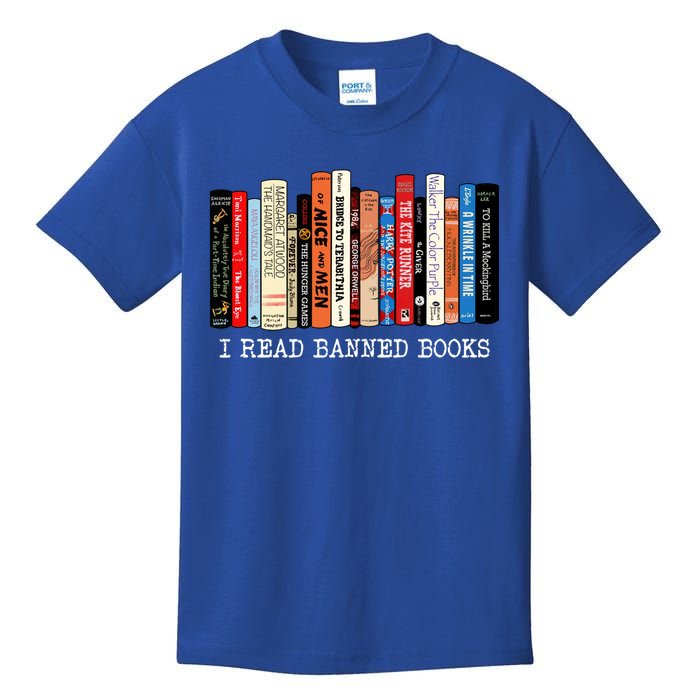 I Read Banned Books Week Librarian Freadom Reader Nerd Gift Kids T-Shirt