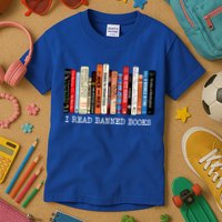 I Read Banned Books Week Librarian Freadom Reader Nerd Gift Kids T-Shirt