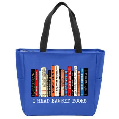 I Read Banned Books Week Librarian Freadom Reader Nerd Gift Zip Tote Bag