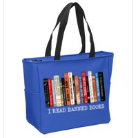 I Read Banned Books Week Librarian Freadom Reader Nerd Gift Zip Tote Bag