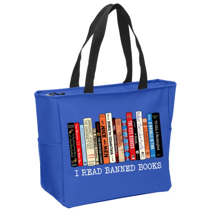 I Read Banned Books Week Librarian Freadom Reader Nerd Gift Zip Tote Bag