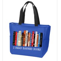 I Read Banned Books Week Librarian Freadom Reader Nerd Gift Zip Tote Bag