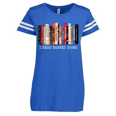 I Read Banned Books Week Librarian Freadom Reader Nerd Gift Enza Ladies Jersey Football T-Shirt