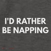 ID Rather Be Napping Funny Vector Backpack