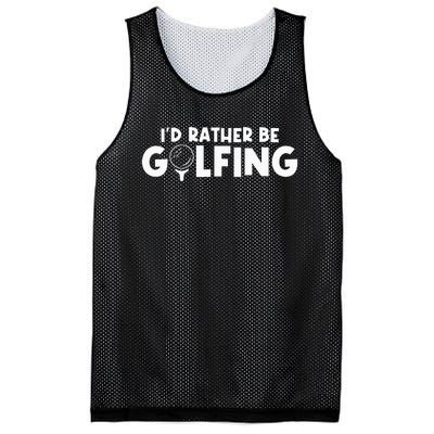 Id Rather Be Golfing Vintage Gift For Golf Lovers Golfers Mesh Reversible Basketball Jersey Tank