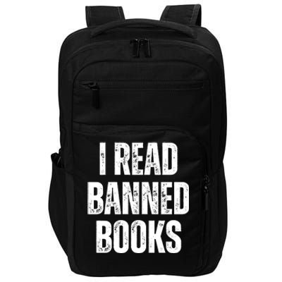 I Read Banned Books Im With The Banned Vintage Retro Impact Tech Backpack