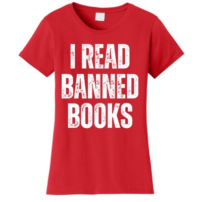 I Read Banned Books Im With The Banned Vintage Retro Women's T-Shirt