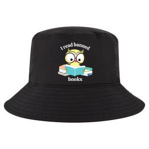 I Read Banned Books Week Librarian Reader Owl Cool Comfort Performance Bucket Hat