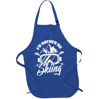 Id Rather Be Skiing Holiday Ski Winter Sport Great Gift Apron