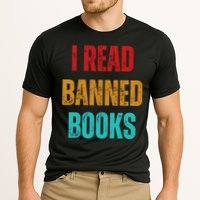 I Read Banned Books Im With The Banned Vintage Retro Performance Shirt