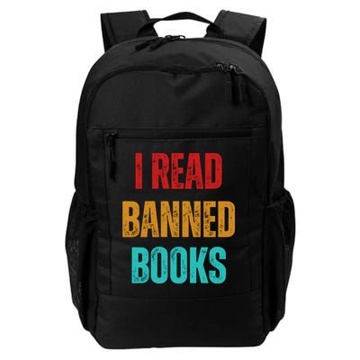 I Read Banned Books Im With The Banned Vintage Retro Backpack