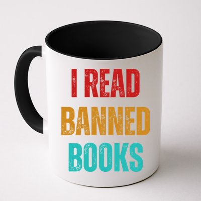I Read Banned Books Im With The Banned Vintage Retro Mug