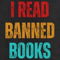 I Read Banned Books Im With The Banned Vintage Retro Golf Towel