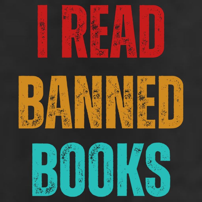 I Read Banned Books Im With The Banned Vintage Retro Golf Towel