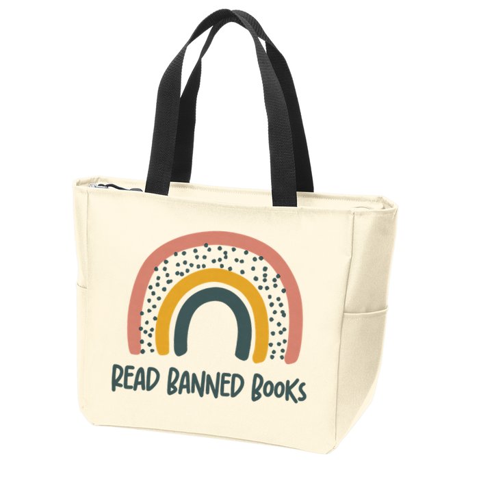 I Read Banned Books, Reader, Bookworm Zip Tote Bag