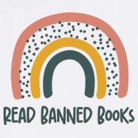 I Read Banned Books, Reader, Bookworm Button