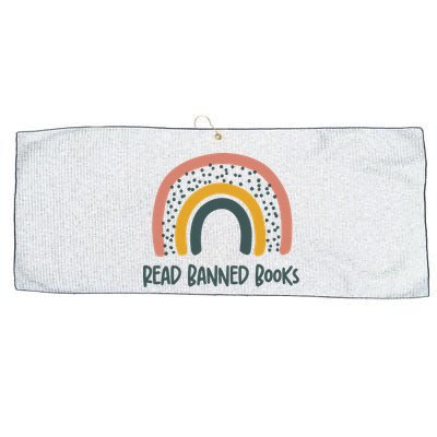 I Read Banned Books, Reader, Bookworm Large Microfiber Waffle Golf Towel