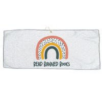 I Read Banned Books, Reader, Bookworm Large Microfiber Waffle Golf Towel