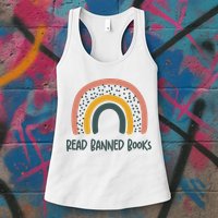 I Read Banned Books, Reader, Bookworm Womens Tank Top