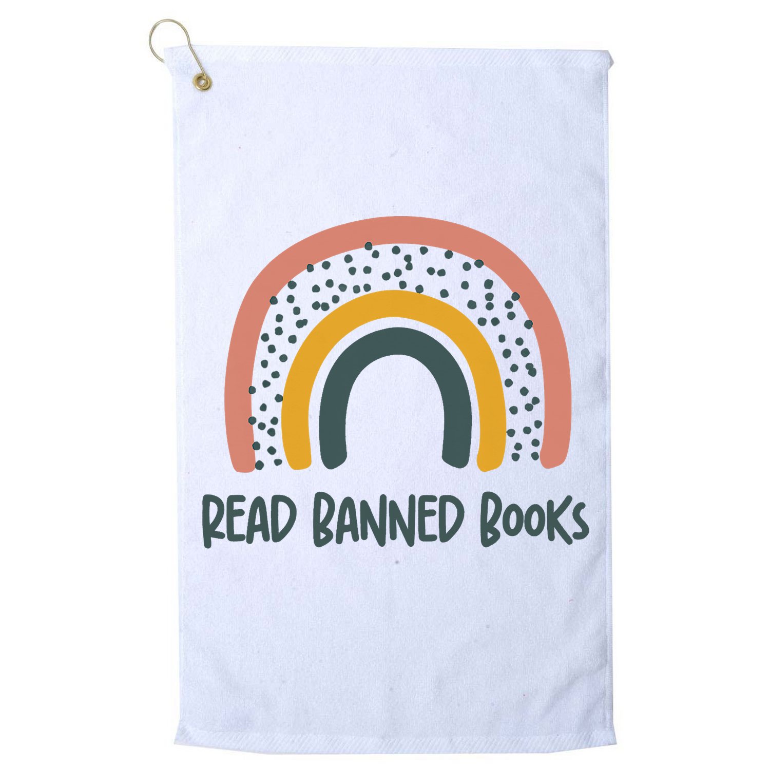 I Read Banned Books, Reader, Bookworm Golf Towel