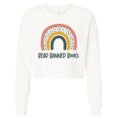 I Read Banned Books, Reader, Bookworm Cropped Pullover Crew