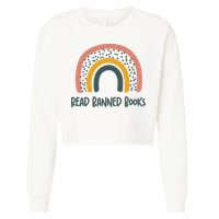 I Read Banned Books, Reader, Bookworm Cropped Pullover Crew