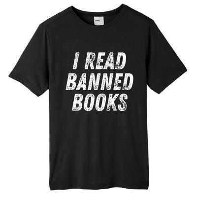 I Read Banned Books Im With The Banned Vintage Retro Tall Fusion ChromaSoft Performance T-Shirt