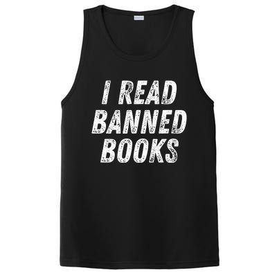 I Read Banned Books Im With The Banned Vintage Retro PosiCharge Competitor Tank