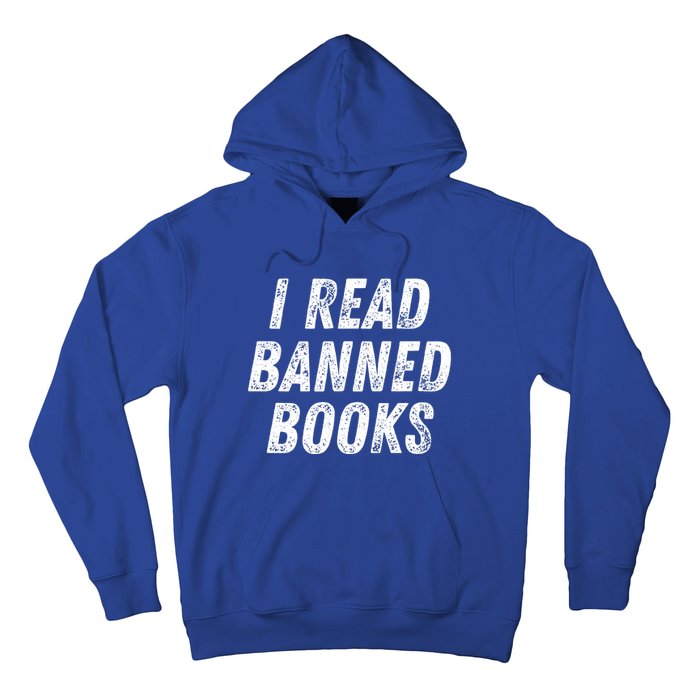 I Read Banned Books Im With The Banned Vintage Retro Hoodie