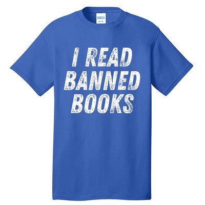 I Read Banned Books Im With The Banned Vintage Retro Tall T-Shirt