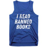 I Read Banned Books Im With The Banned Vintage Retro Tank Top