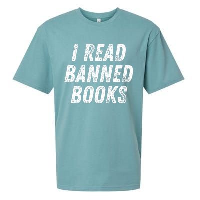 I Read Banned Books Im With The Banned Vintage Retro Sueded Cloud Jersey T-Shirt