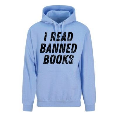 I Read Banned Books Im With The Banned Vintage Retro Unisex Surf Hoodie