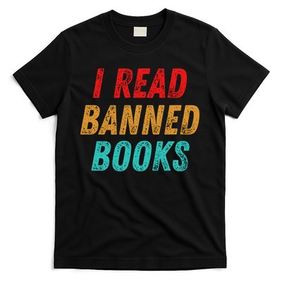 I Read Banned Books Im With The Banned Vintage Retro T-Shirt
