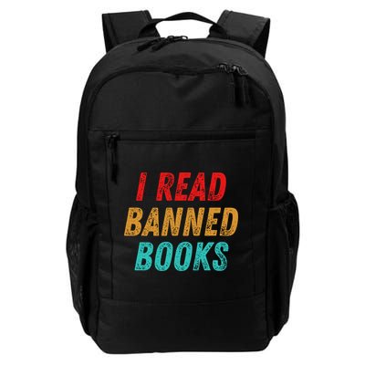 I Read Banned Books Im With The Banned Vintage Retro Backpack