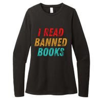 I Read Banned Books Im With The Banned Vintage Retro Womens CVC Long Sleeve Shirt