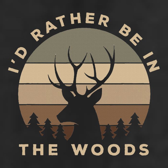 I'd Rather Be In the Woods Deer Hunting 15oz Campfire Ceramic Mug