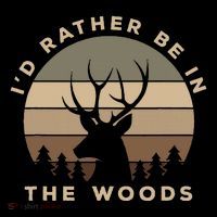 I'd Rather Be In the Woods Deer Hunting Visor