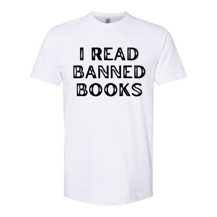 I Read Banned Books Im With The Banned Vintage Retro Softstyle CVC T-Shirt