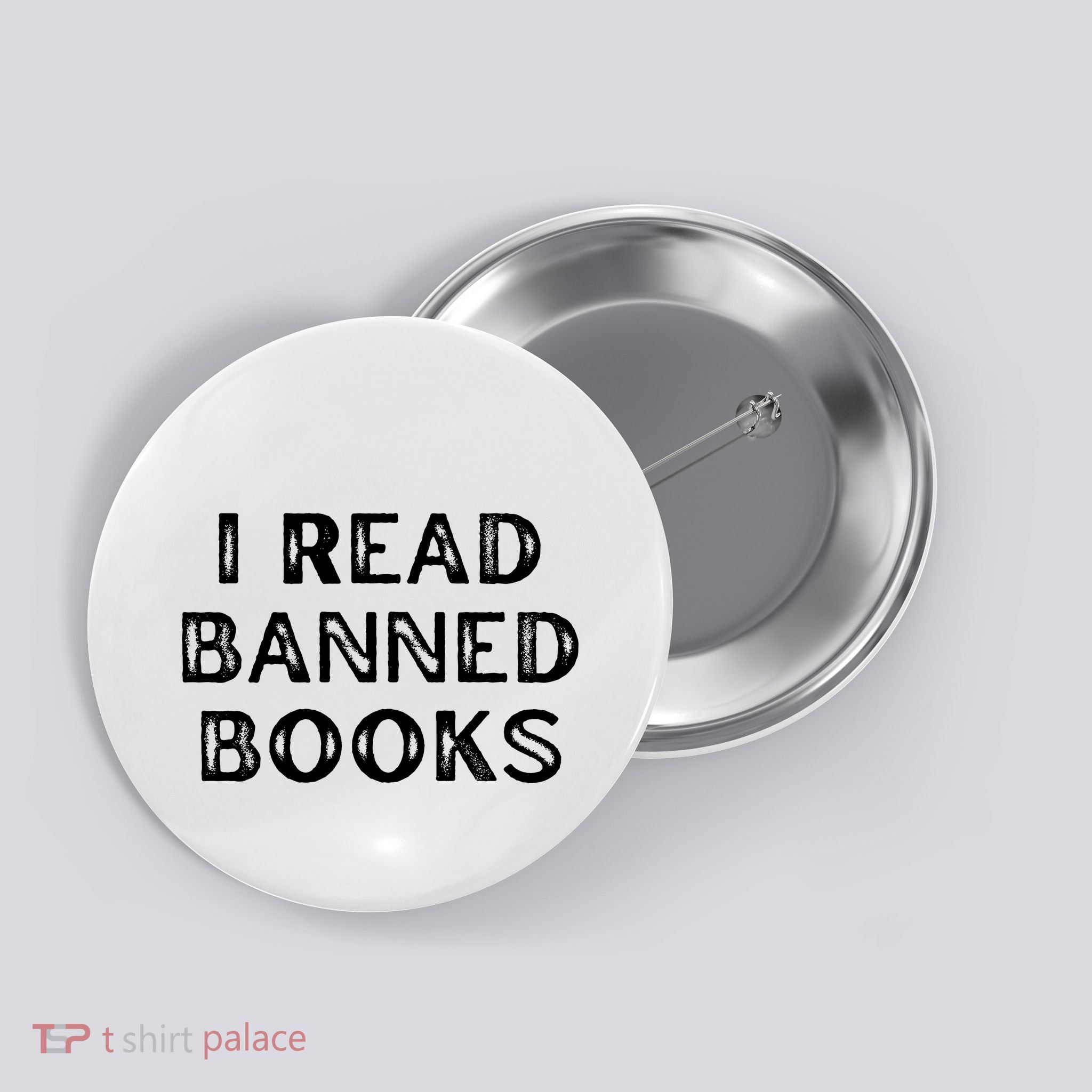 I Read Banned Books Im With The Banned Vintage Retro Button