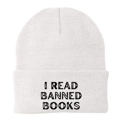 I Read Banned Books Im With The Banned Vintage Retro Beanie