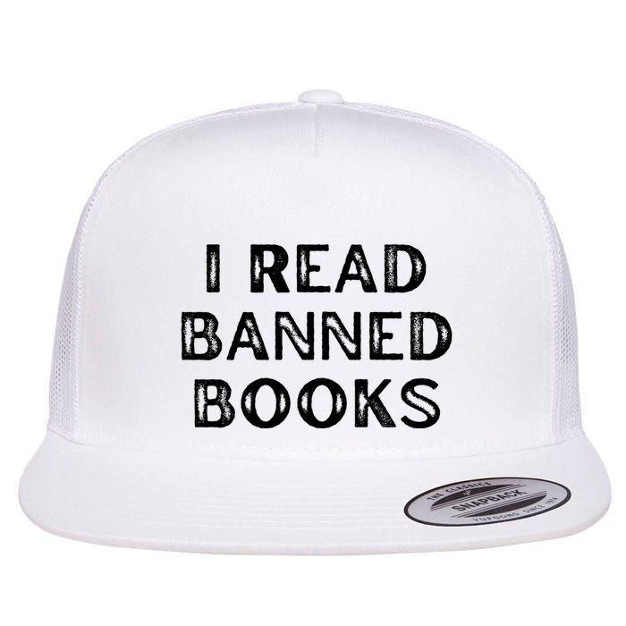 I Read Banned Books Im With The Banned Vintage Retro Flatbill Hat