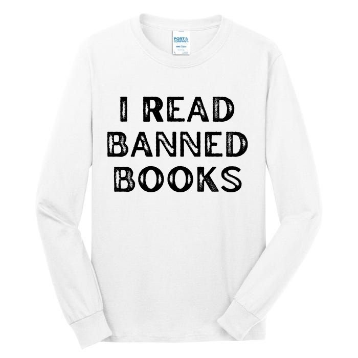 I Read Banned Books Im With The Banned Vintage Retro Tall Long Sleeve T-Shirt