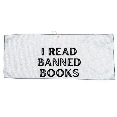 I Read Banned Books Im With The Banned Vintage Retro Large Microfiber Waffle Golf Towel