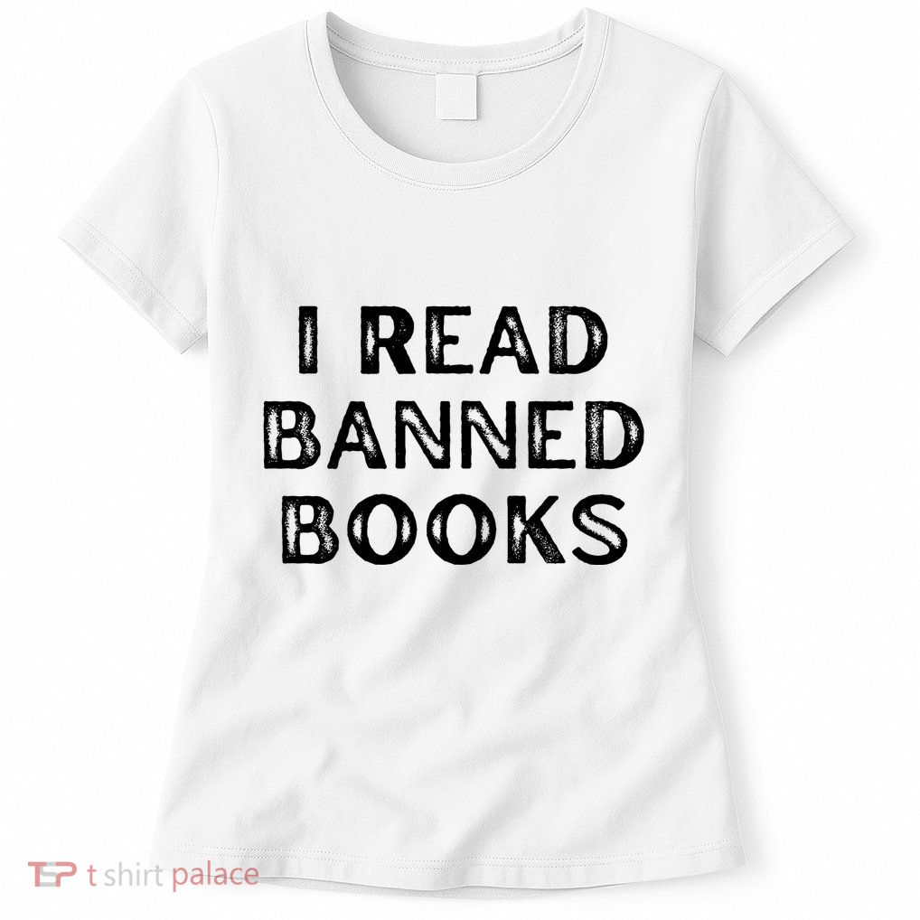 I Read Banned Books Im With The Banned Vintage Retro Womens T-Shirt