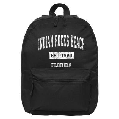Indian Rocks Beach Florida Fl Vintage Sports Established 16 in Basic Backpack