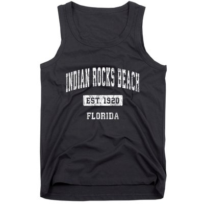 Indian Rocks Beach Florida Fl Vintage Sports Established Tank Top